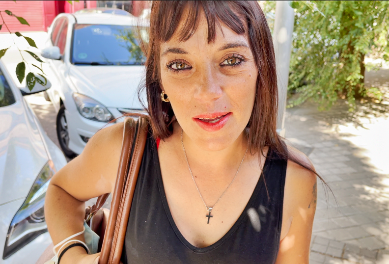 pillada en la calle