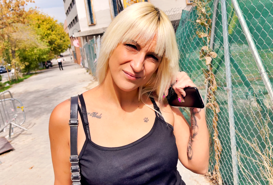 pillada en la calle