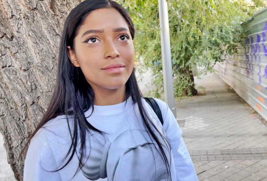 pillada en la calle